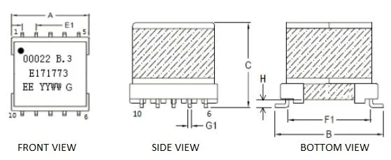 Ep Type Single Phase Power Voltage Transformer/Charge Transformer/Electronical Transformer