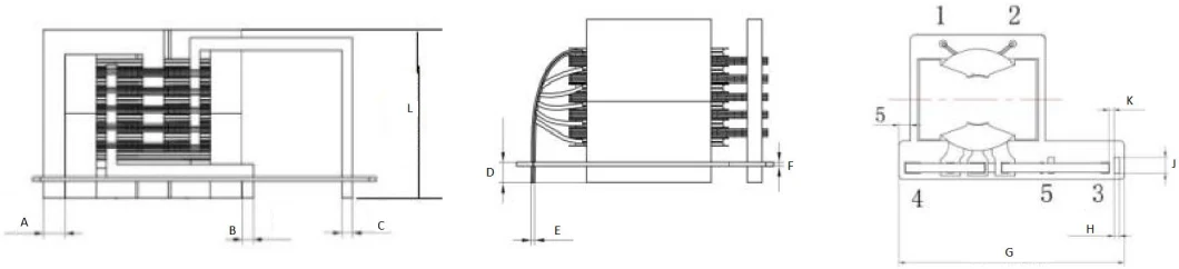 Customize High Quality Plug in Type Industrial Electric High Frequency Pq Magnetic Power Transformer with Ce