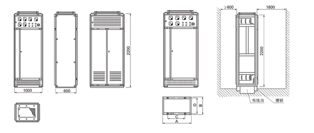 380V Ggd AC LV Fixed Type Indoor Cabinet for Substation