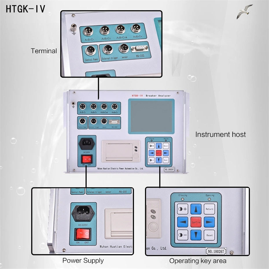 Htgk-IV Portable Automatic Hv Switchgear Testing Equipment Circuit Breaker Vibration Analyzer