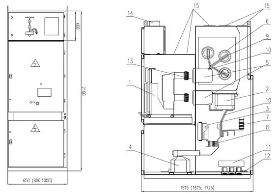 7.2kv Kyn28 Indoor Metal-Clad Withdrawable Switchgear