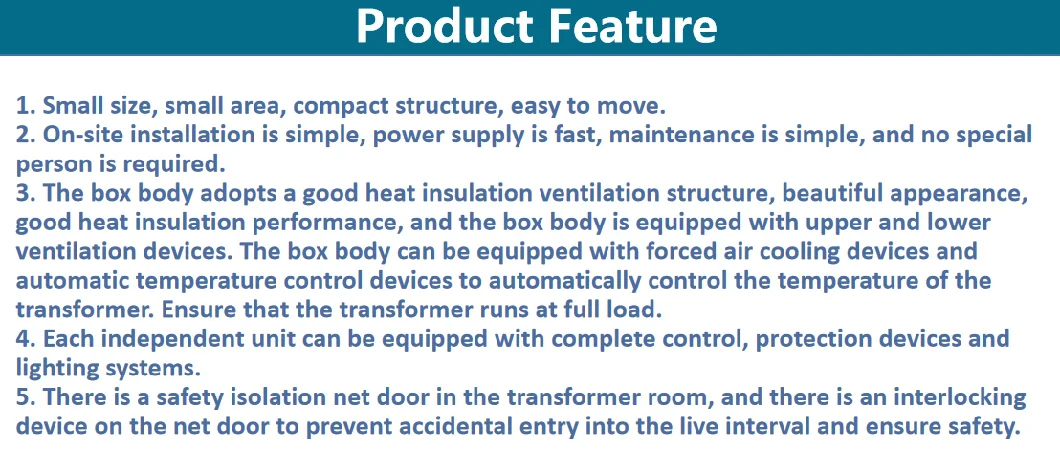 Pre-Installed Substation/Power Distribution Cabinet PDU Power Supply