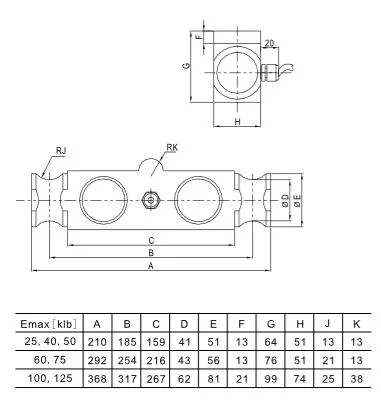 Truck Scale Used Double Ended Shear Beam Load Cell