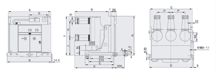 10kv-24kv 630A-50ka Vs1 Indoor Vacuum Circuit Breaker Vcb Switchgear