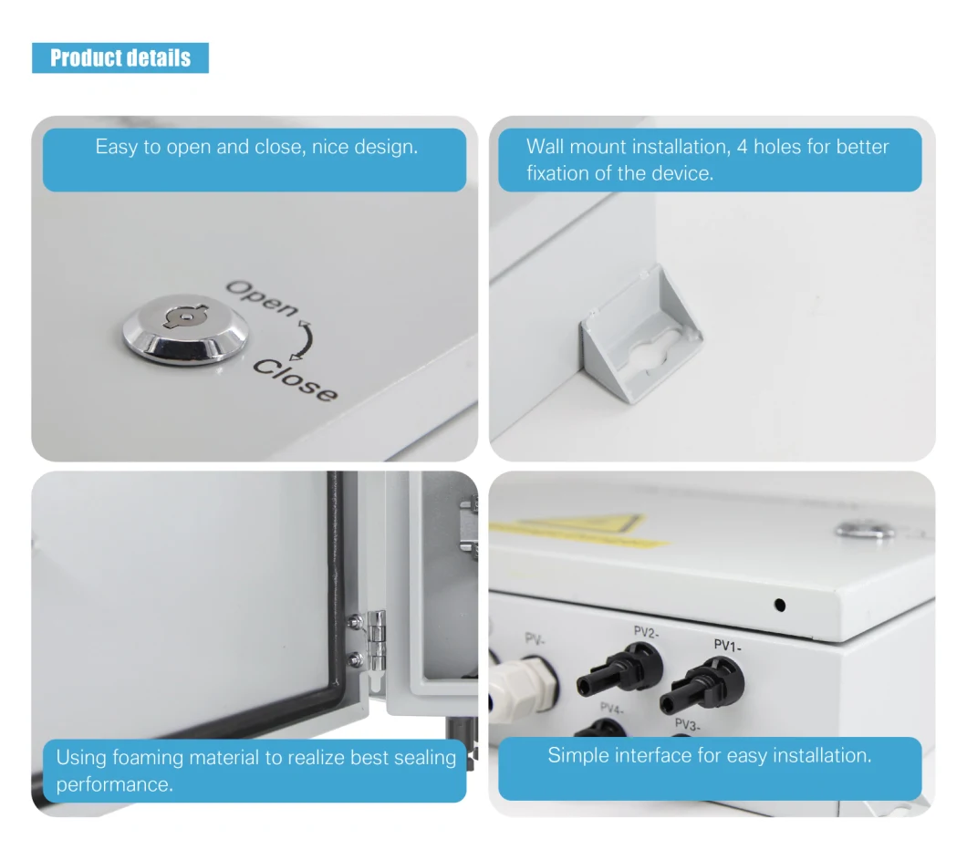 TBB PV Combiner Box for off Grid Backup System