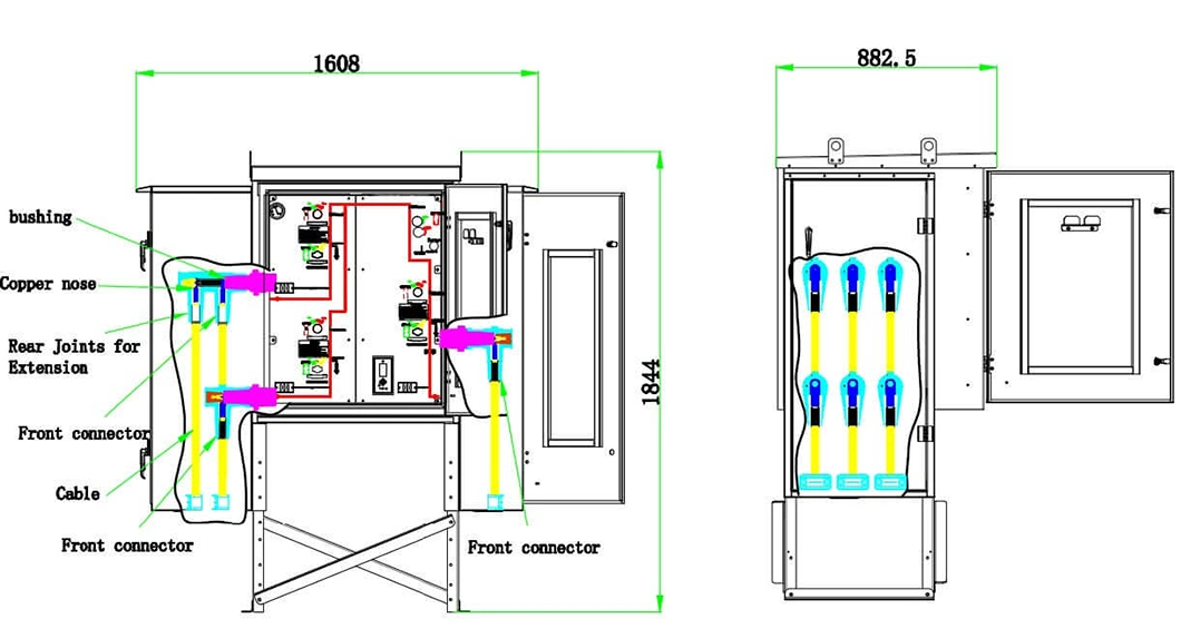 24kv Outdoor Stand Type Gas Insulated Compact Switchgear