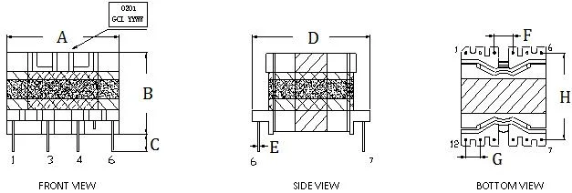 Customizable Stable Performance SMPS Single Phase Electronic Pq Power High Voltage Transformer for Obstacle Lights