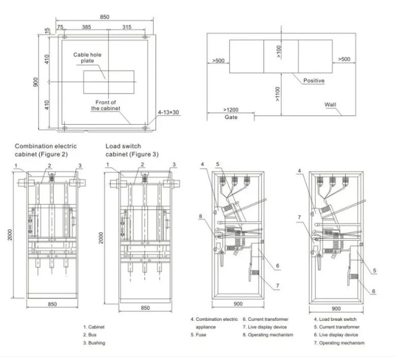 Manufacturer Supply 6.6kv 12kv High Voltage Electric Substation Equipment Switchgear