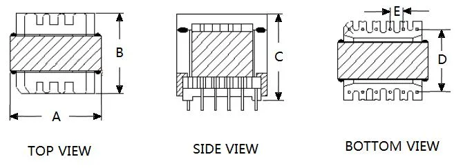 Ee28 12V 24V High Frequency Flyback Transformer AC Transformer Manufacturer