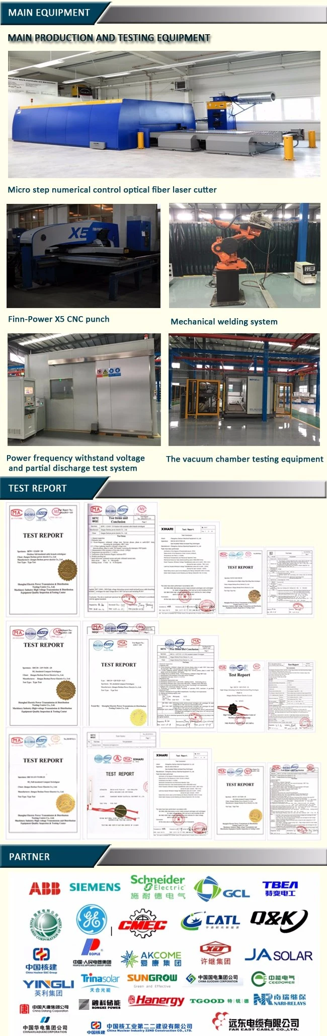 12kv 630A AC Switchgear with Sf6