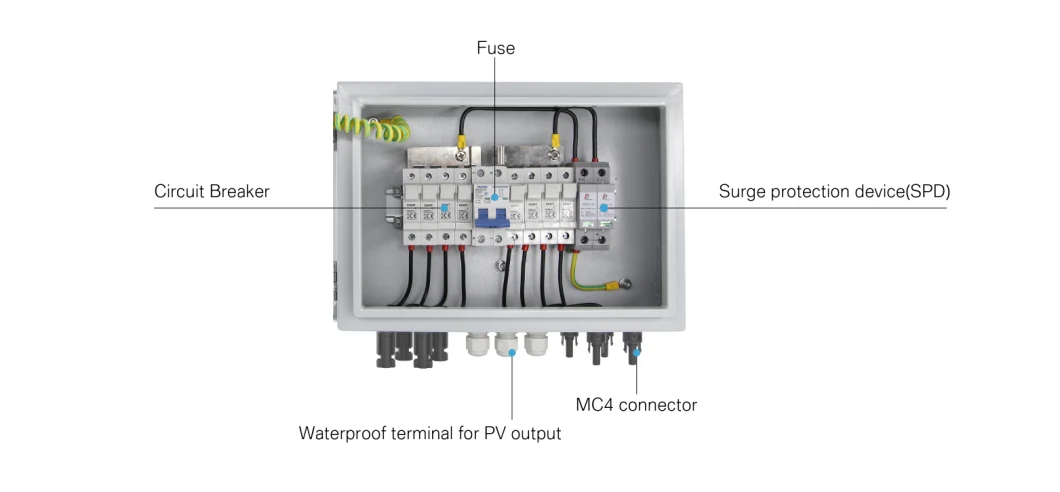 TBB PV Combiner Box for off Grid Backup System