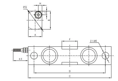 Double Ended Shear Beam Load Cell Used in on-Board Weighing