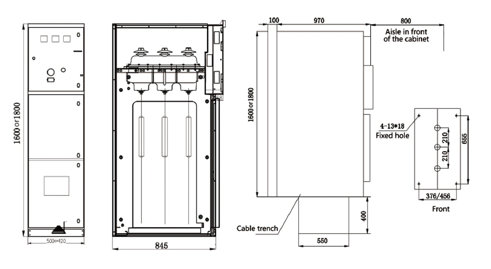 Kyn28A-12 Centrally Installed Switchgear, Complete Set of 12kv High Voltage Switchgear, High Voltage Distribution Cabinet