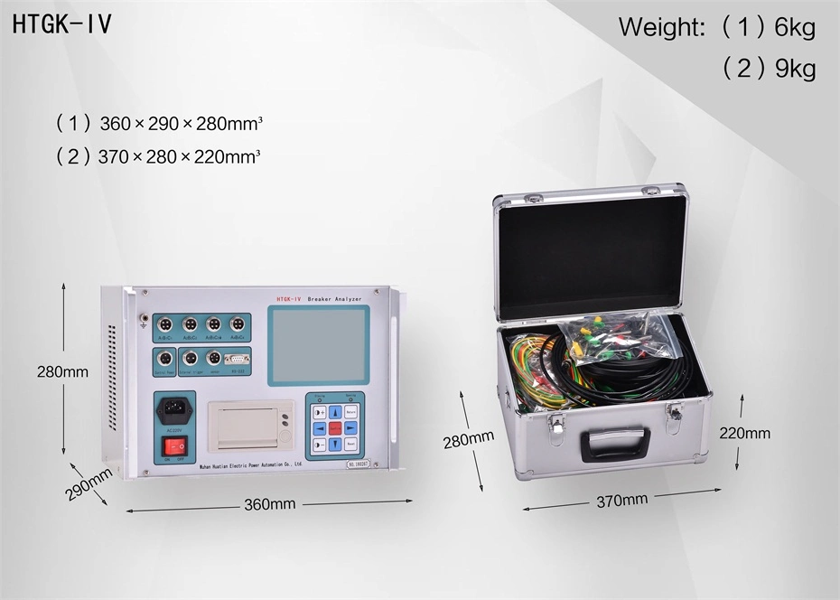 Htgk-IV Portable Automatic Hv Switchgear Testing Equipment Circuit Breaker Vibration Analyzer