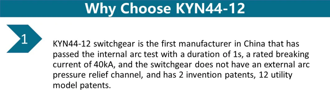 KYN44-12 12kV Rated Voltage Armored Type Metal-Enclosed HV/MV/LV High Voltage Switchgear
