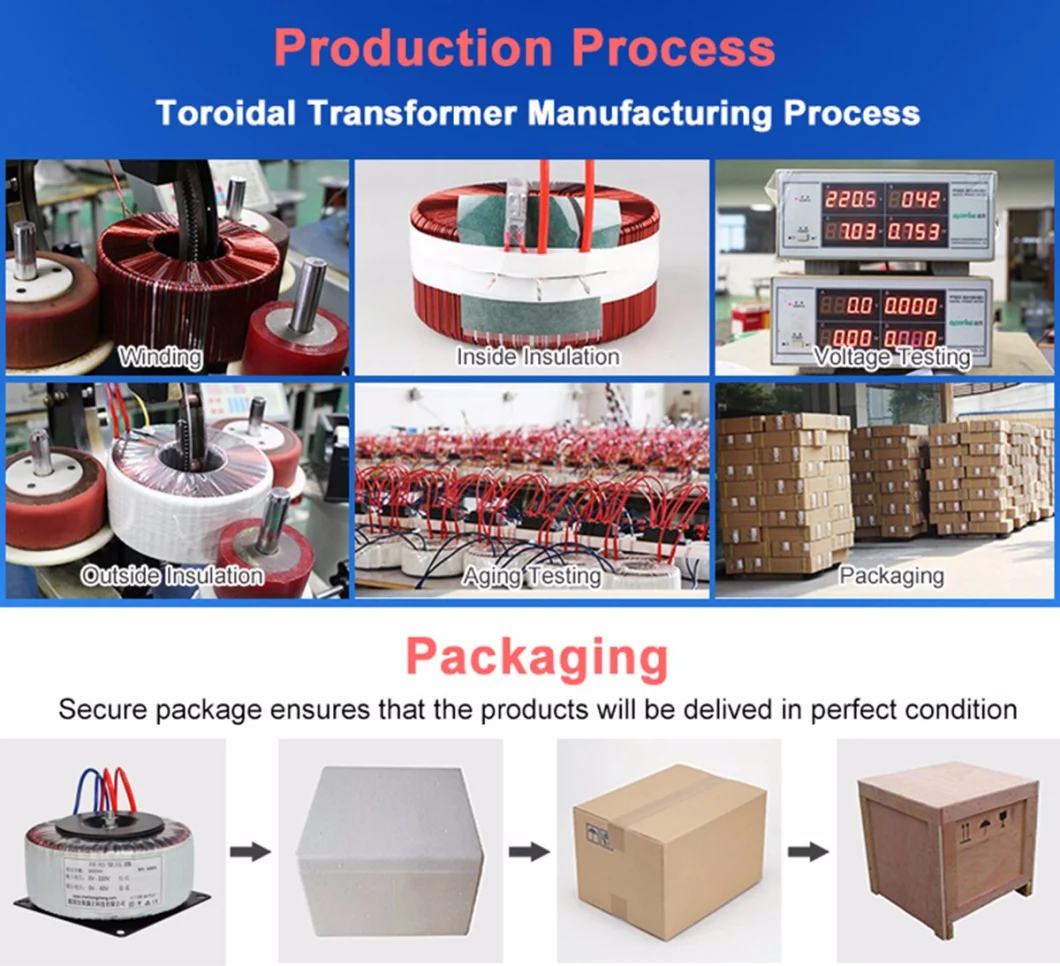 Factory Price Toroidal Transformer with Ce RoHS Approved