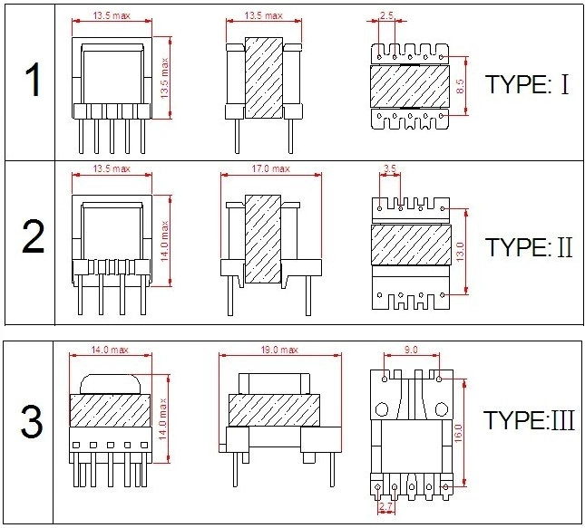 Factory Price Ee13 Lighting Transformer Switching Mode Power Supply Transformer