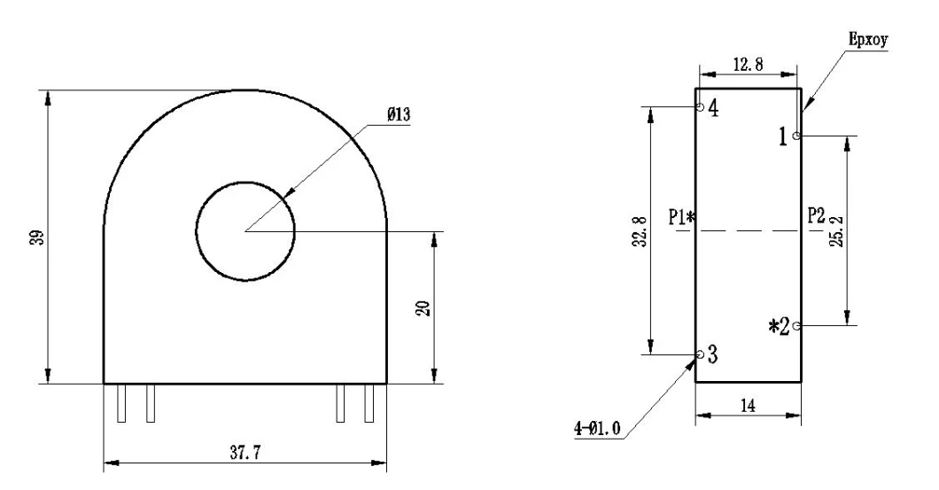 Hot Selling 0-200A Current Transformer Ferrite Core with Low Factory Price