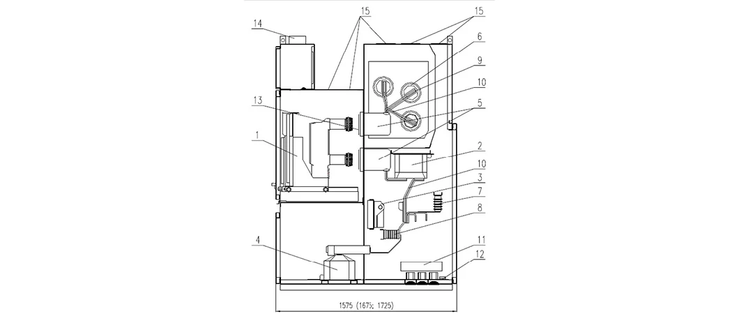 12kv Indoor Type with Drawable Vacuum Circuit Breaker Switchgear
