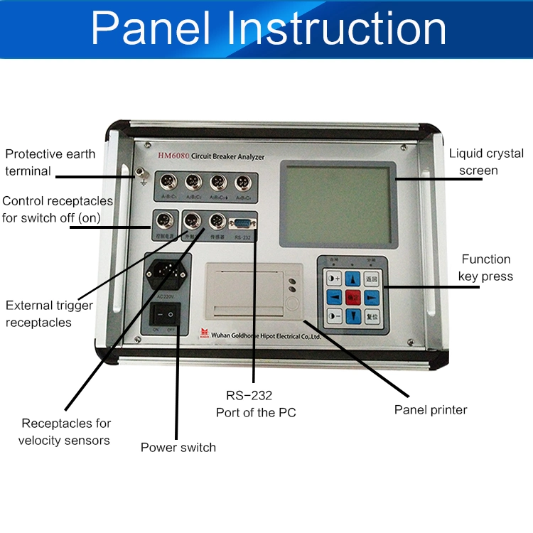 Portable Automatic Hv Switchgear Testing Equipment Circuit Breaker Vibration Analyzer