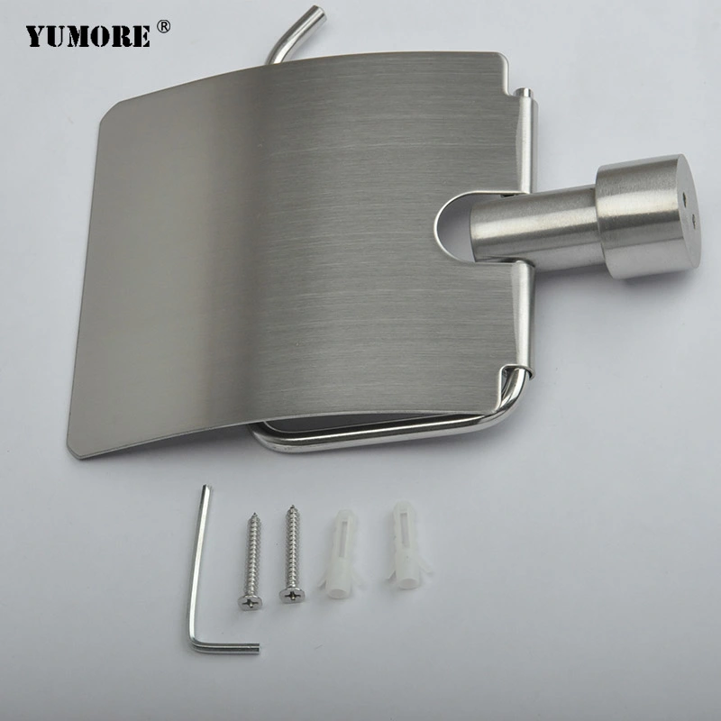 Furniture Bathroom Accessories 304 Stainless Steel Wet Towel Dispensers Wall Mounted Toilet Paper Holder