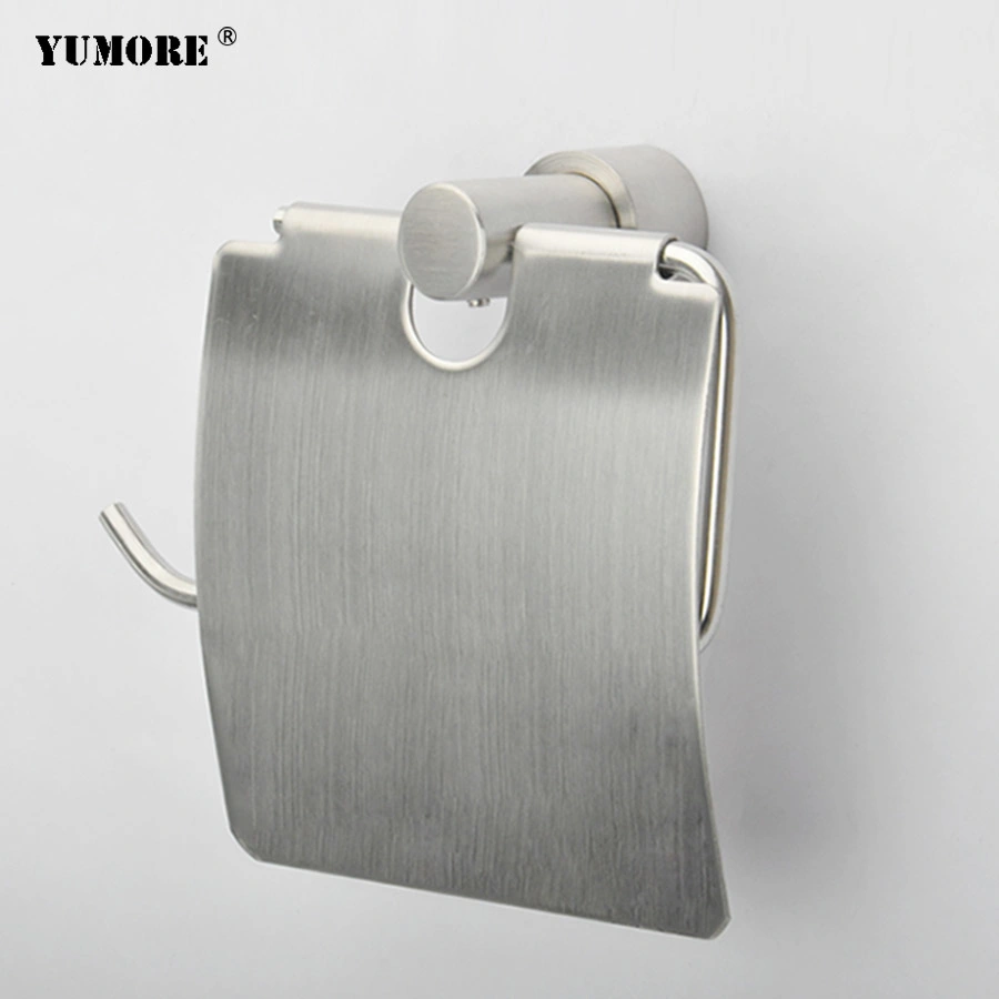 Furniture Bathroom Accessories 304 Stainless Steel Wet Towel Dispensers Wall Mounted Toilet Paper Holder