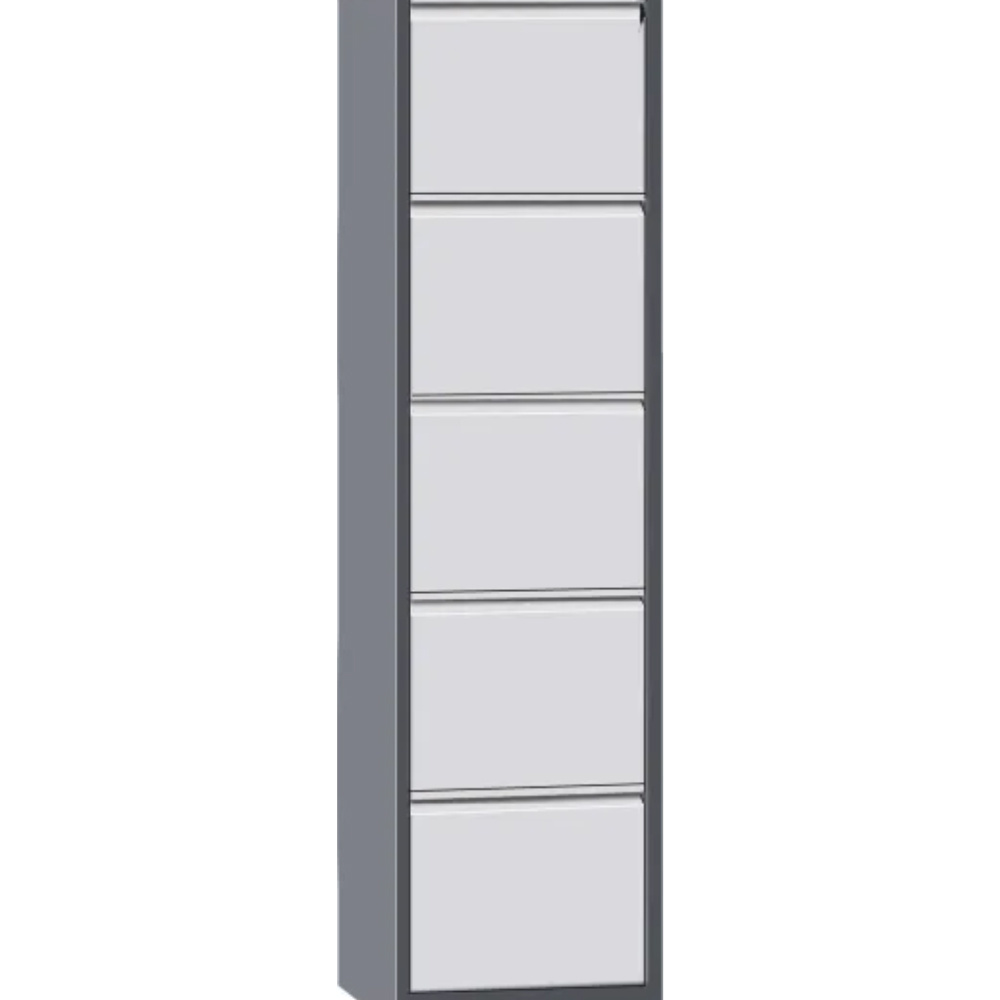 Mobile Metal Double Drawers Storage Cabinet High Quality Office 5 Drawers Vertical File Cabinet