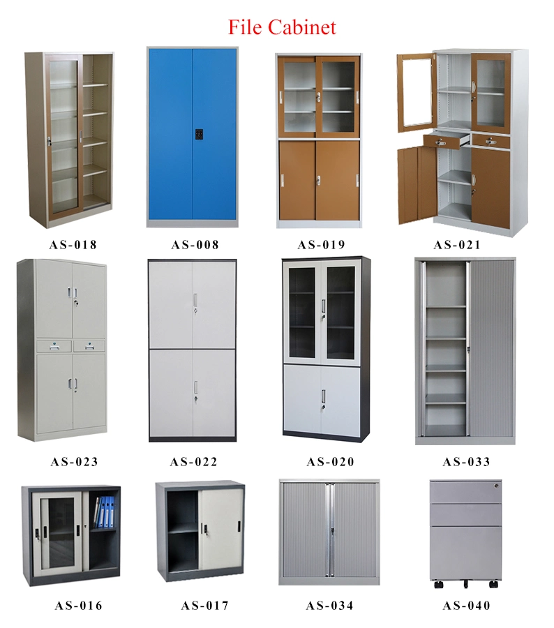 China Office Furniture Narrow Edge 4 Door Steel Filing Cabinet / File Storage Cabinet
