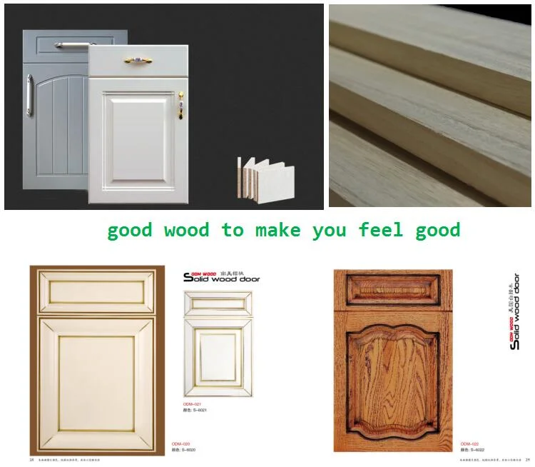 Easy Top Full Cabinets White Solid Wood Kitchen Cabinets in Modern Style