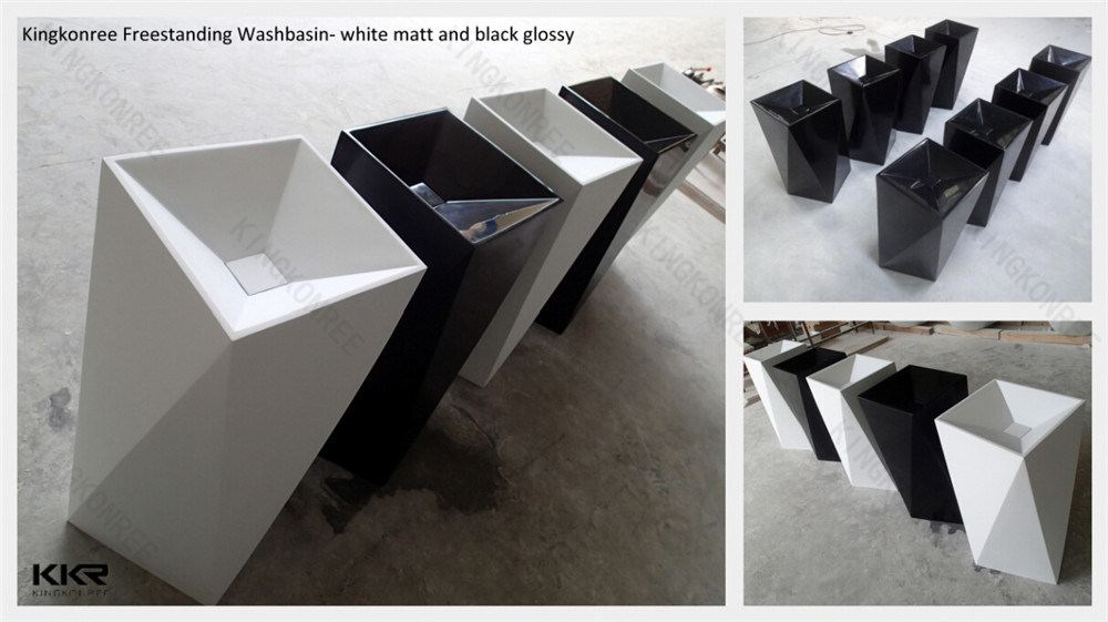 Corian Stone Resin Solid Surface Double Cabinet Basin