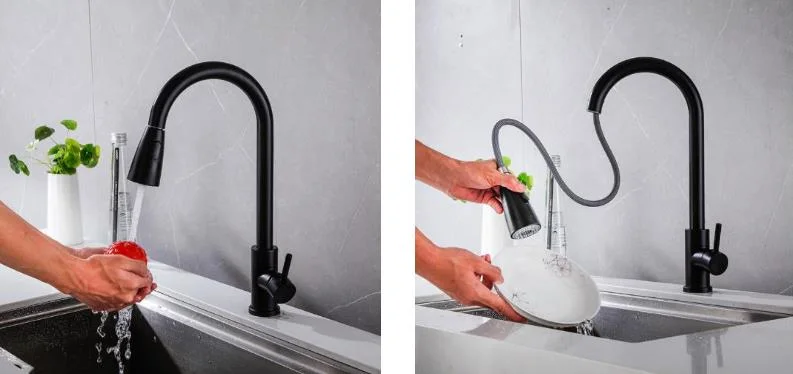 304 Stainless Steel Black Faucet Bathroom Shower Wall-Mount Mixer