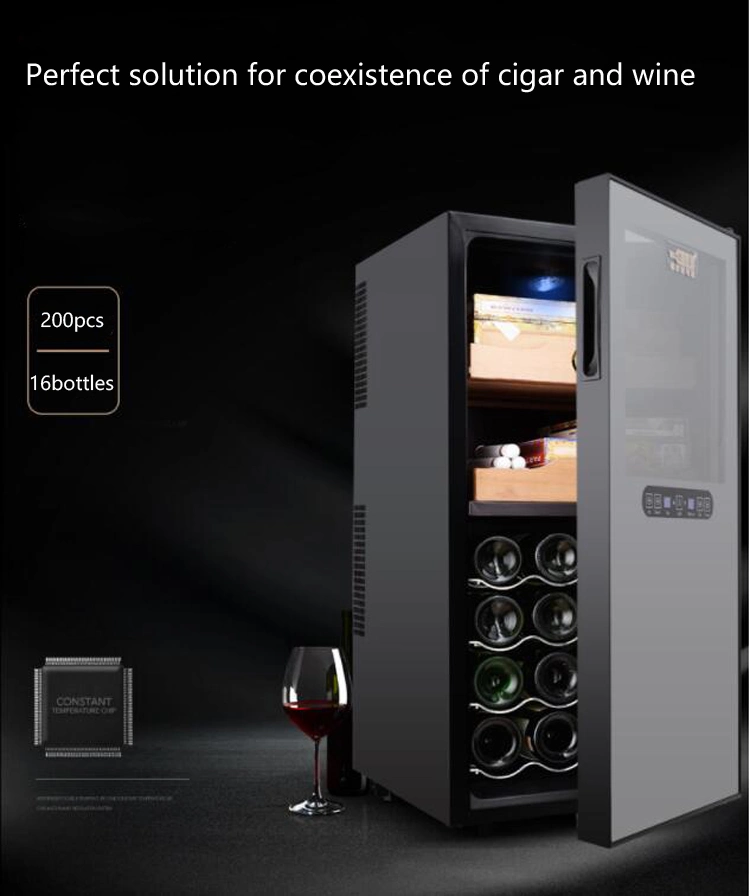 New 78L Double Layer Cigar Cabinet Wine Cabinet Household Cigar Cabinet