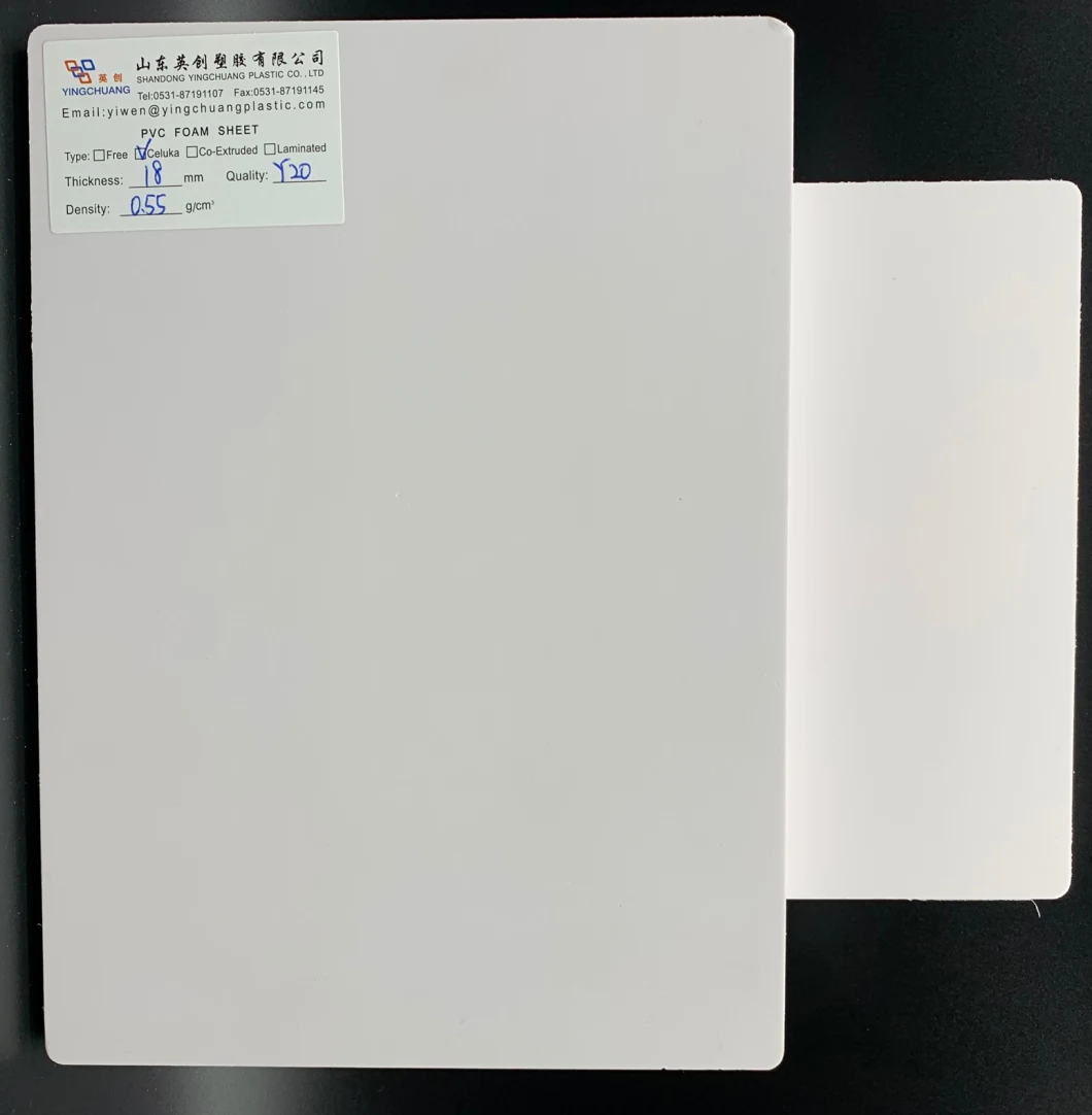 15mm 18mm 20mm White PVC Celuka Foam Board for Bathroom Kitchen Cabinets