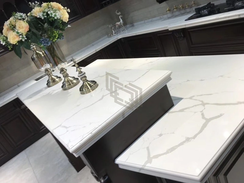 Home Decoration/Artificial Quartz Stone/Slab/Countertop for Kitchen Cabinets/Restaurant/Coffee Table Top/Bathroom Vanity