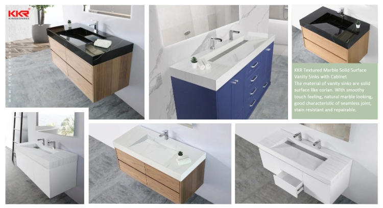 Bathroom Vanity Solid Surface Cabinet Wash Basin