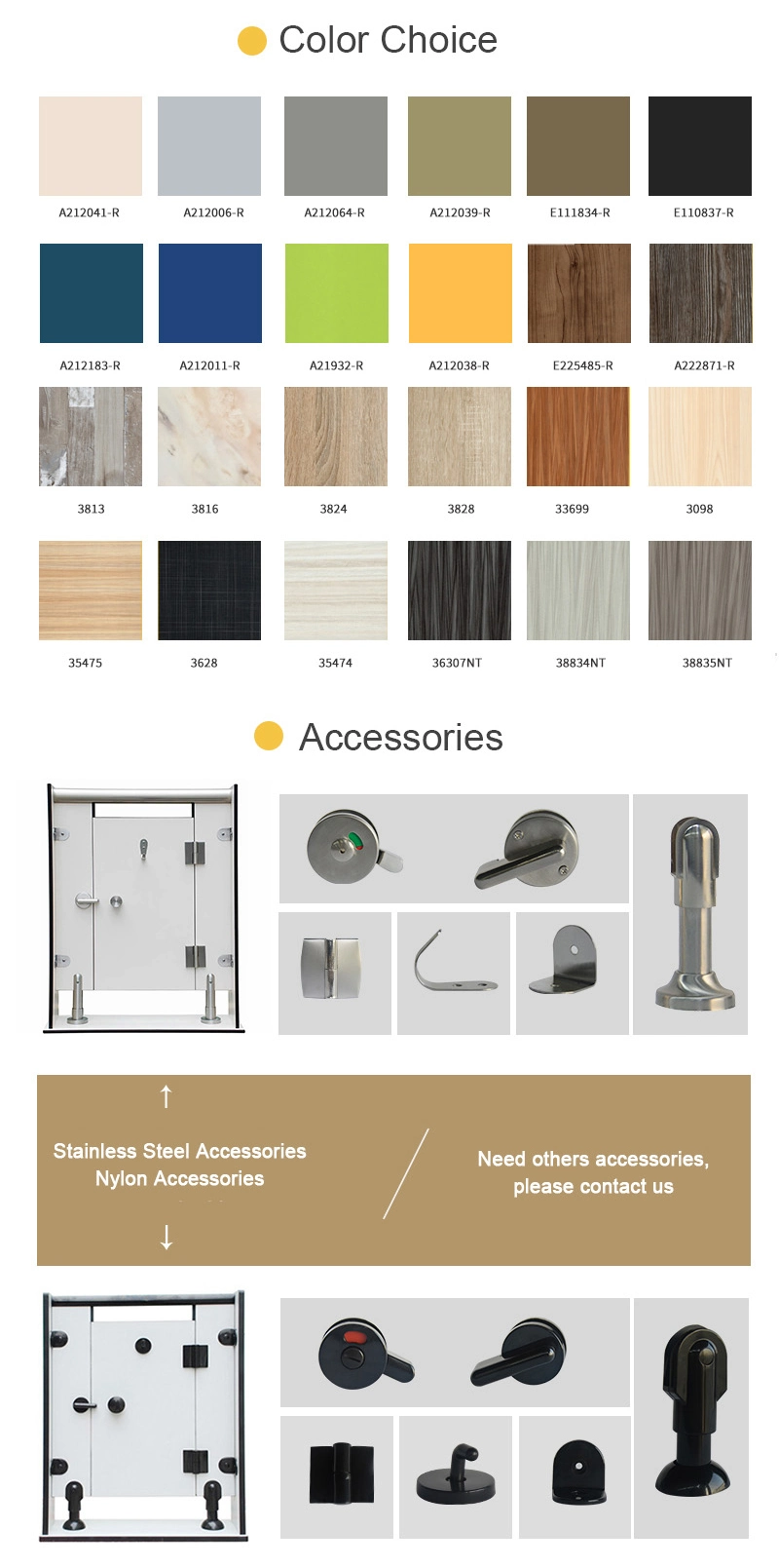 Jialifu Hot Sale Stainless Steel Bathroom Partition