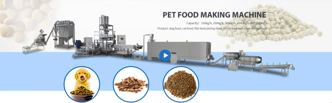 Dry Nutritional Dog Food Machine Pet Food Fish Feed Extrusion Machine Extruder