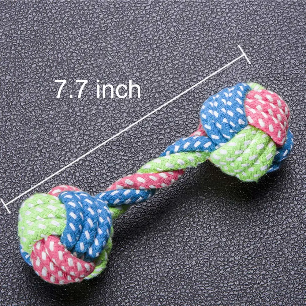 Pet Puppy Rope Dog Cotton Chews Toy Play Knot Toy