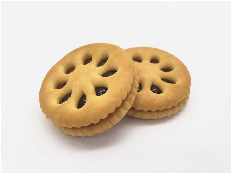 OEM Available Cheap Biscuits Delicious Cookies Blueberry Jam Flavor Sandwich Biscuits