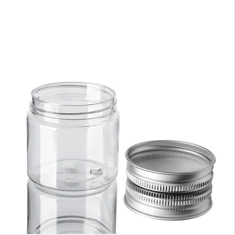 Food Grade Dried Snack Food Tea Airtight Clear Pet Plastic Jar with Lid Food Packaging Container