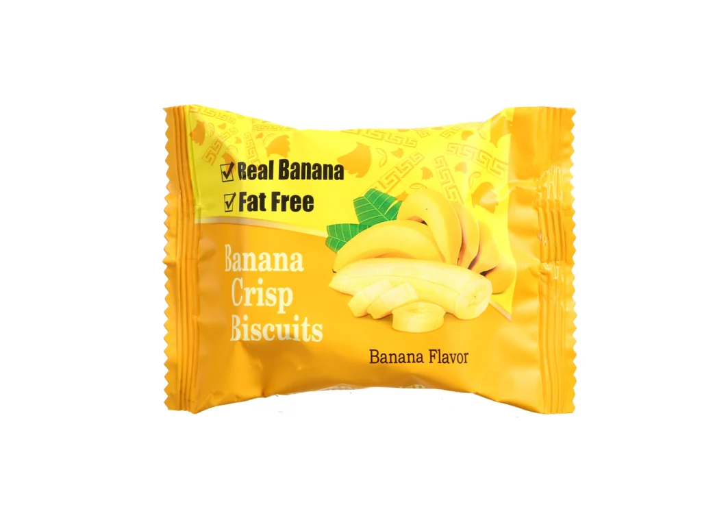 476g Bag Banana Flavour Crispy Gluten Sweet Healthy Delicious Biscuits Cookies