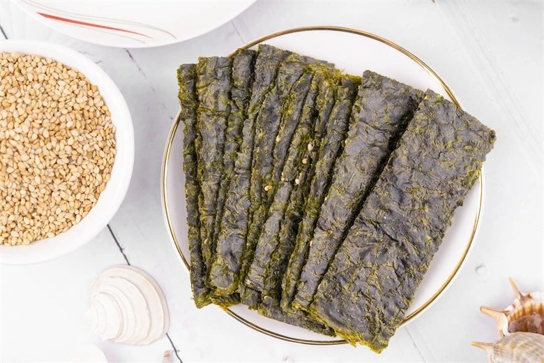 Roasted Seaweed Sesame Sandwich Seaweed Snacks Seaweed Healthy Food Green Laver Snacks 12g