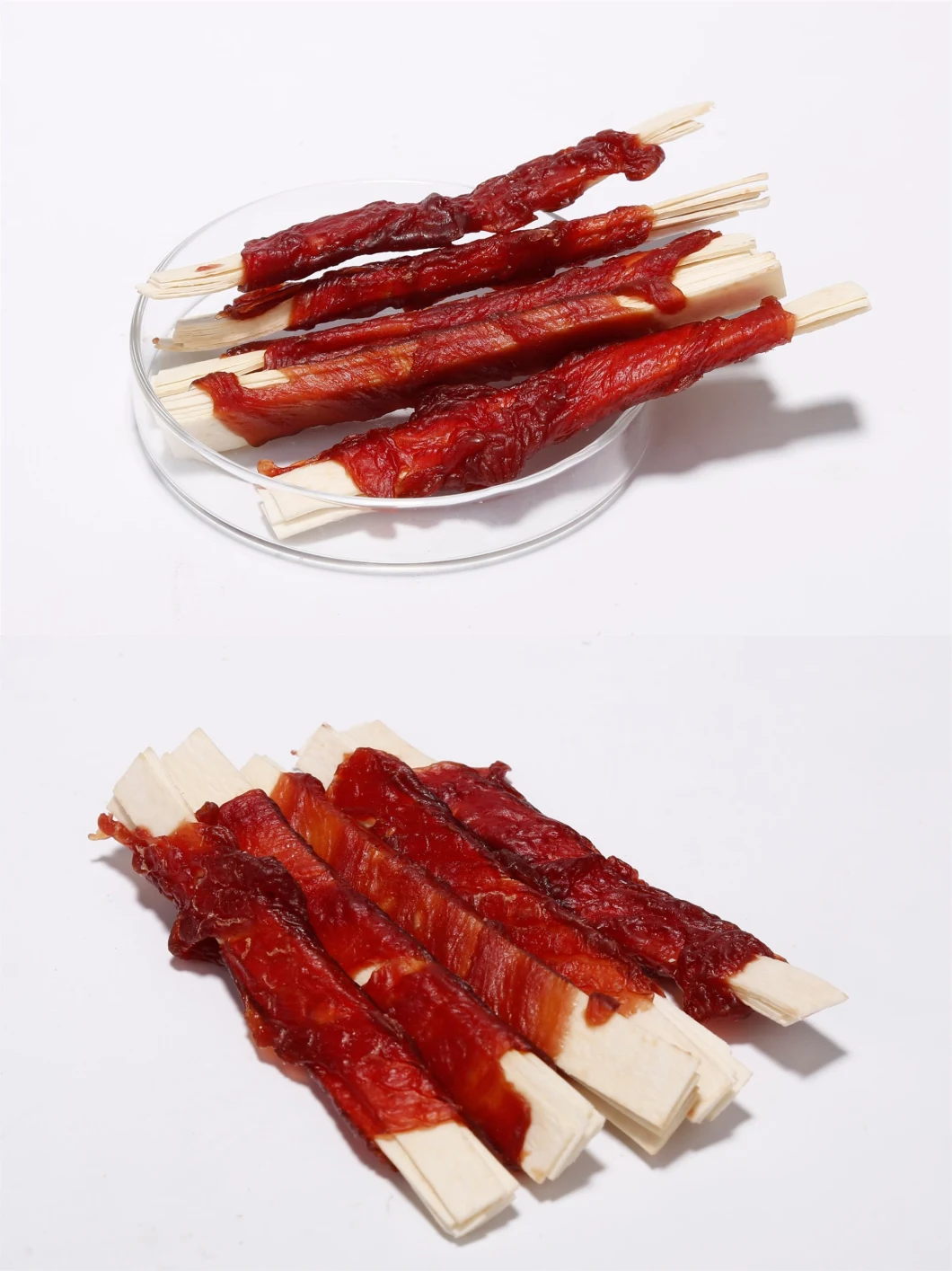 Cod Slice Twined by Chicken for Dog Pet Snacks Dog Food Manufacturer