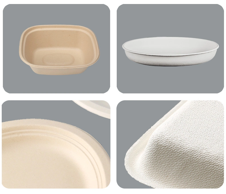Eco-Friendly Biodegradable Cornstarch  Disposable Hot  Bowl  for Takeaway Food Container