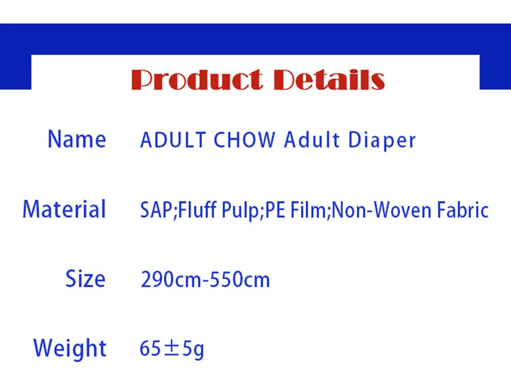 Factory Wholesale Ultra Thick Fluff Pulp High Quality Disposable  Adult  Diaper  for Old Men Hot Sale in Bulk