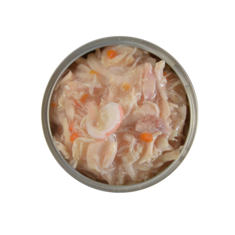 Natural Protein Rich Fresh Salmon Healthy Cat Canned Pet Treat