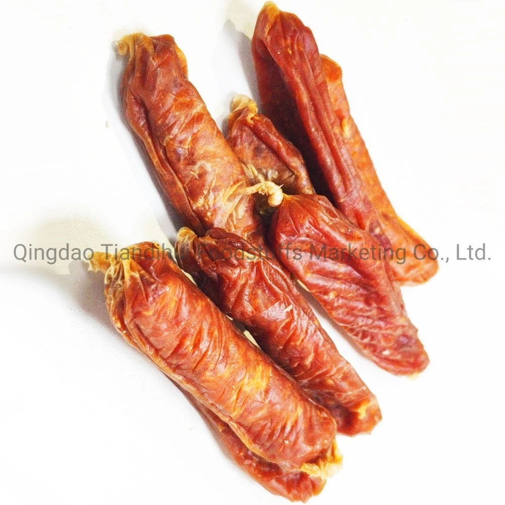 Tdh Europe Standard Delicious Natural High Quality Pet Food Dog Snack Duck Dried Sausage OEM ODM