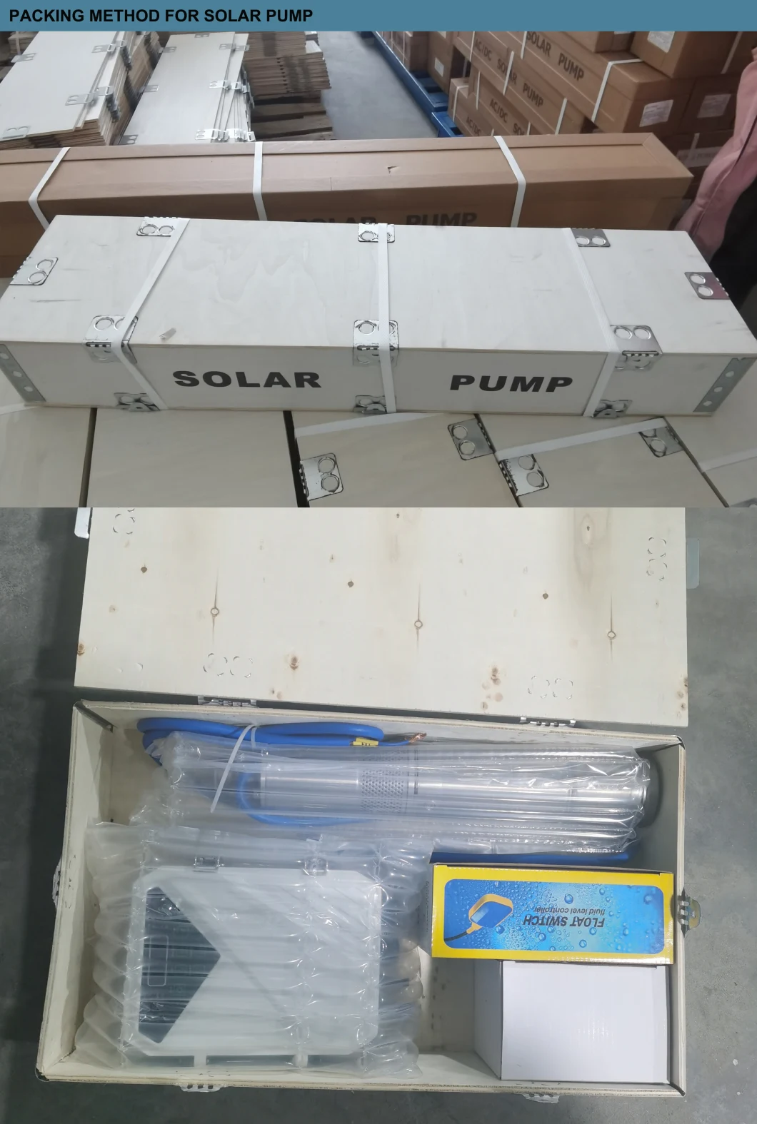 Solar AC/DC Borehole Deep Well Pump Clean Water Submersible Pump