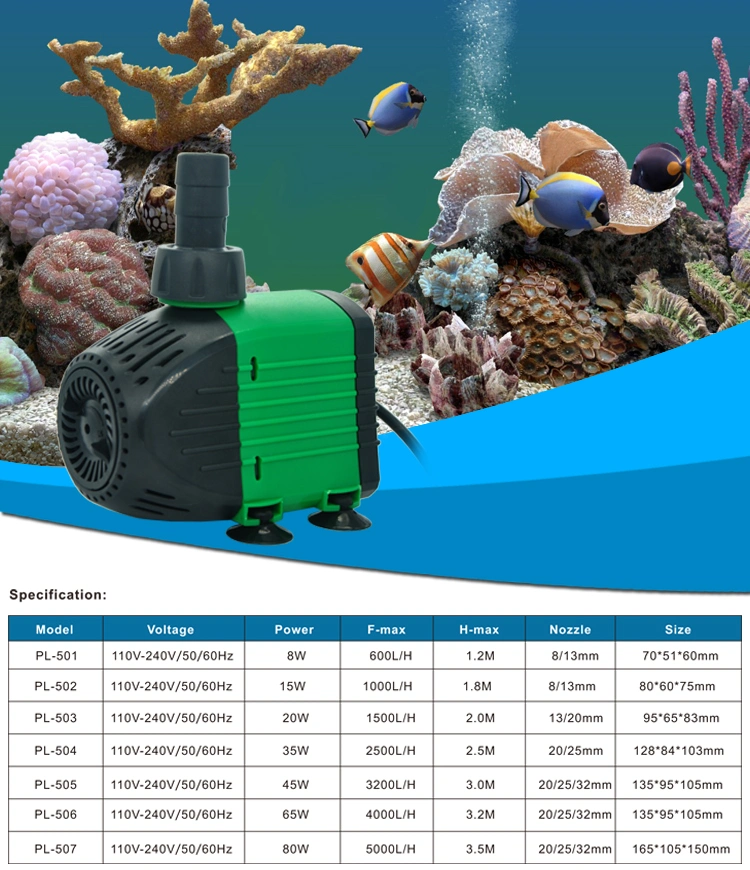 Submersible Water Pump Aquarium 8W