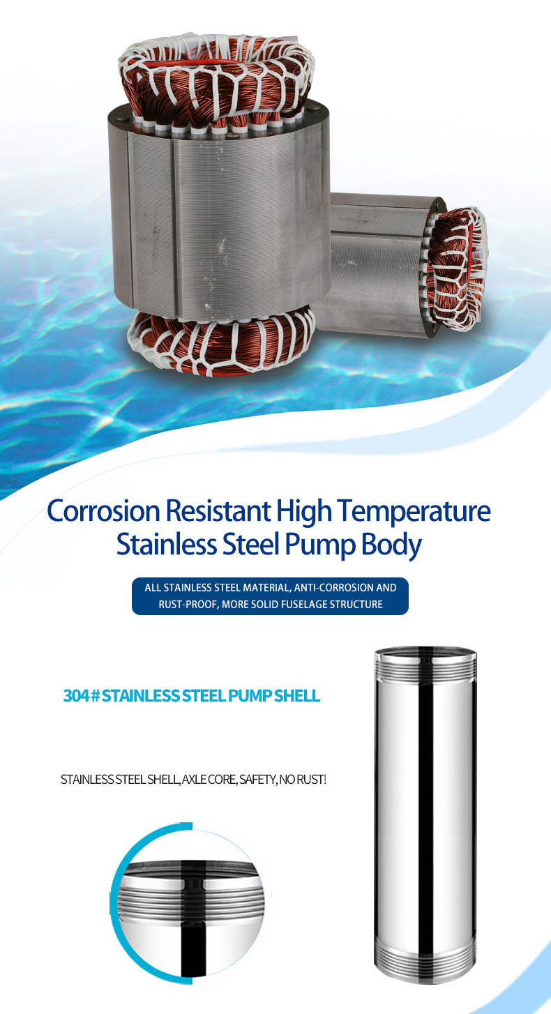 4sdm4/8 Power 1HP Stainless Steel Deep Well Submersible Pump